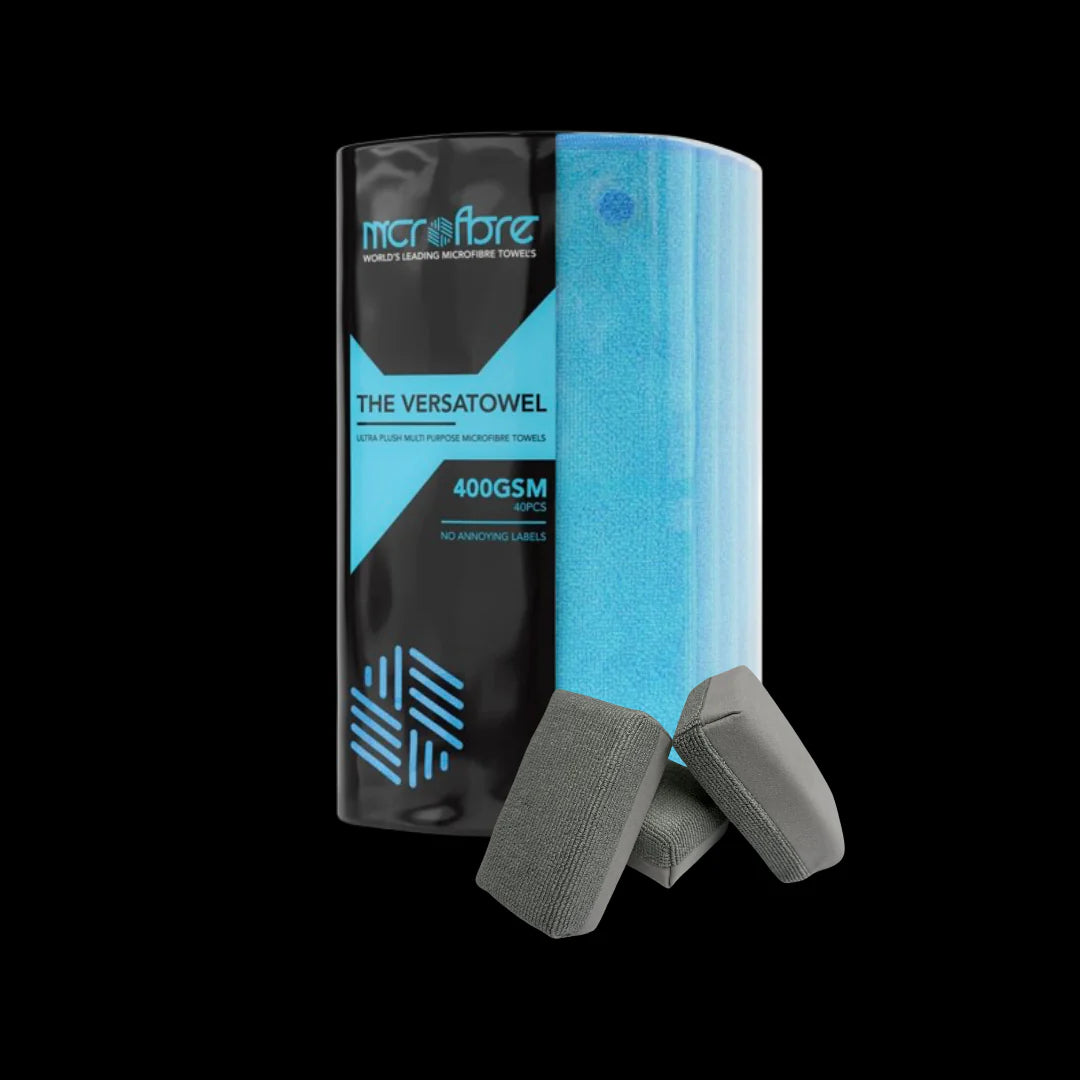 Teal car cleaning cloths for car cleaning near me. Car Wash Kit includes ceramic coating applicators for ceramic vehicle coating