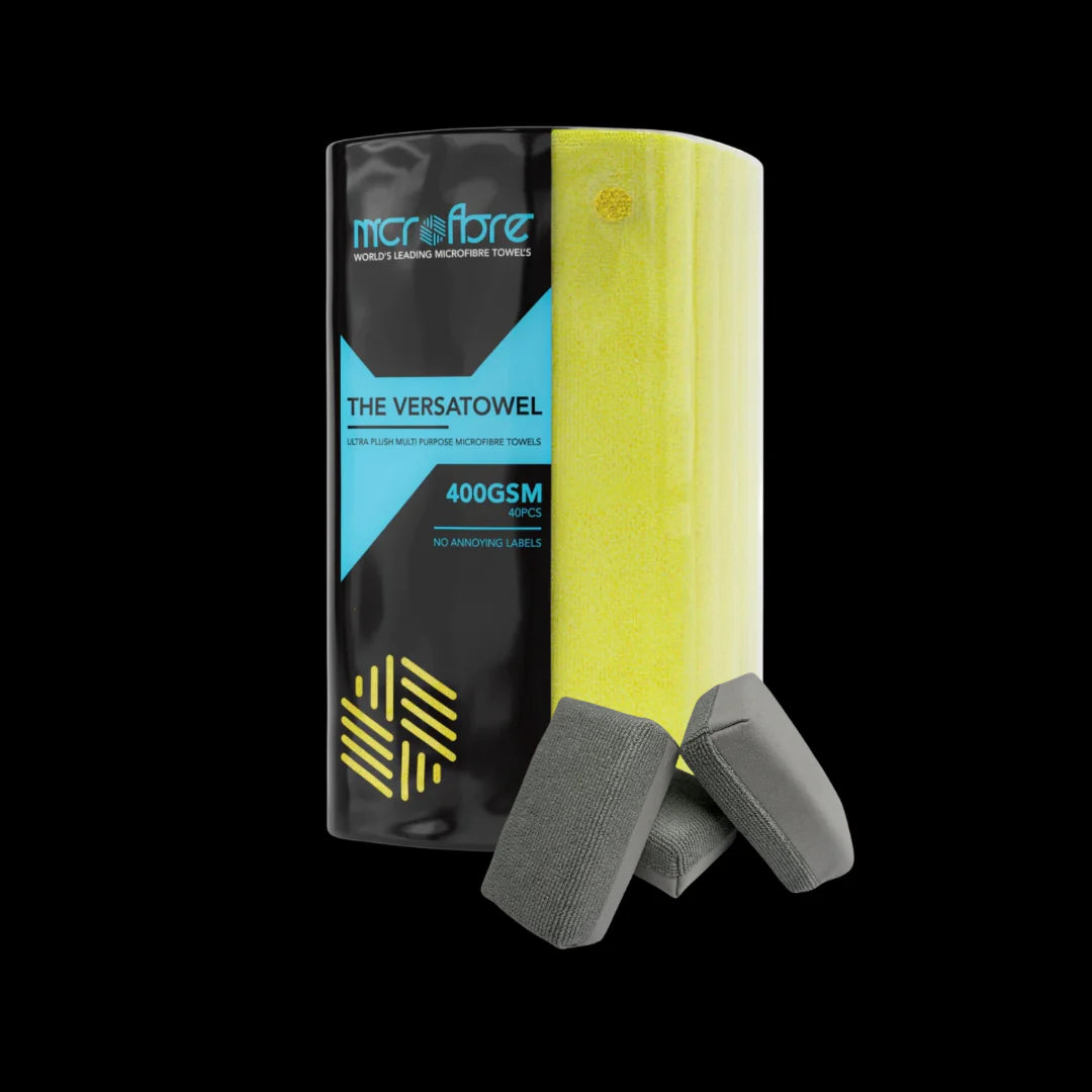 Yellow car cleaning cloths for car cleaning near me. Car Wash Kit includes ceramic coating applicators for ceramic vehicle coating