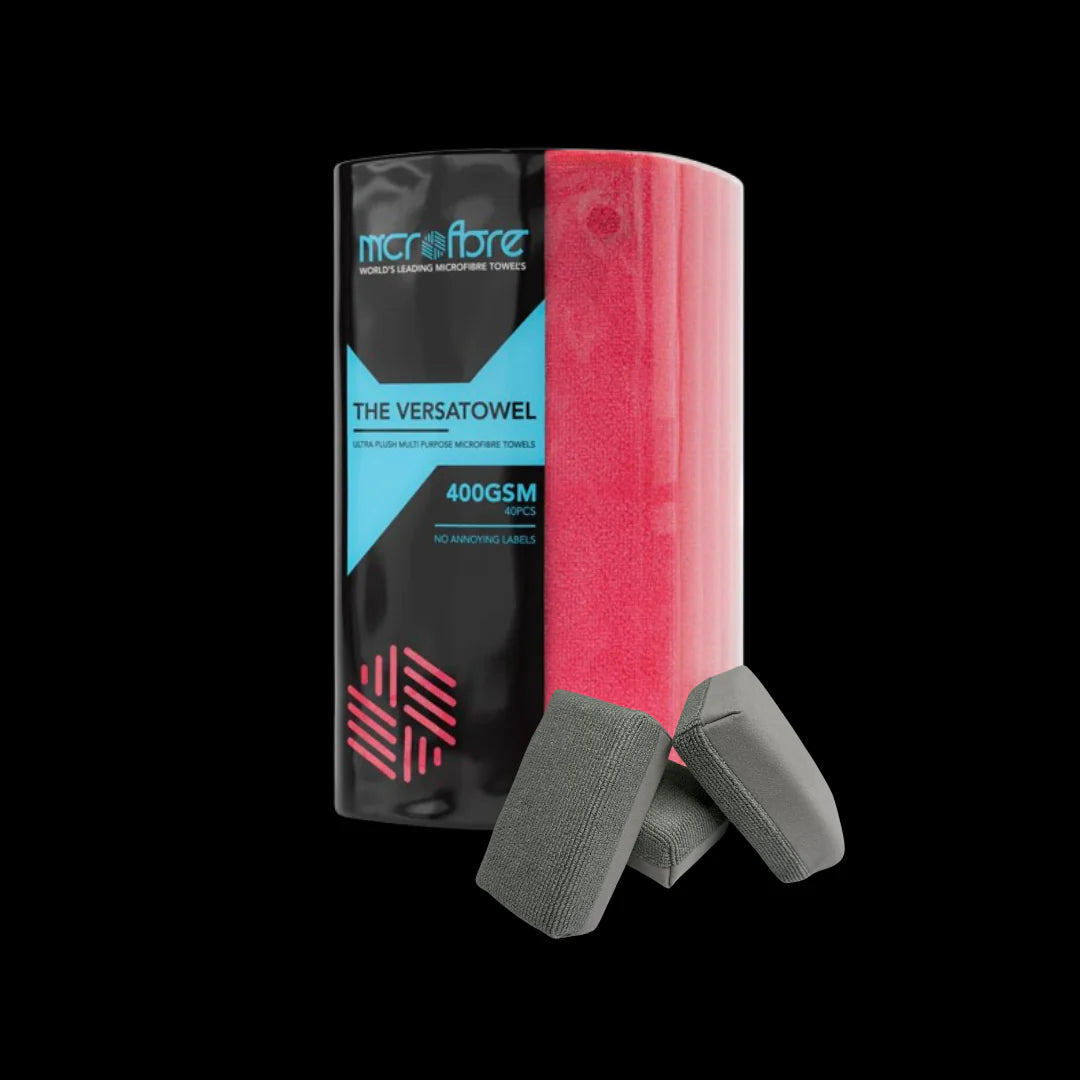 Hot Pink car cleaning cloths for car cleaning near me. Car Wash Kit includes ceramic coating applicators for ceramic vehicle coating