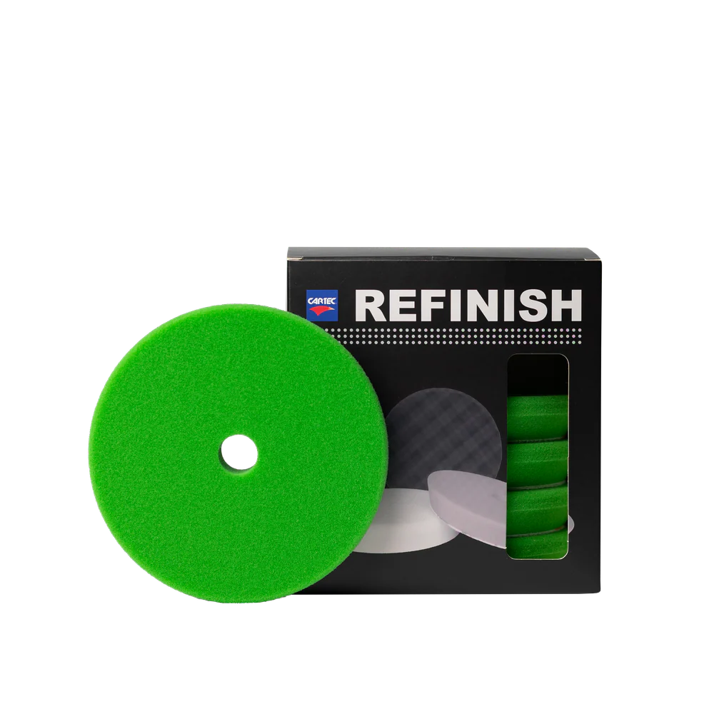 Cartec Refinish green unipad polishing pads for machine polishing, paint correction and professional car detailing.