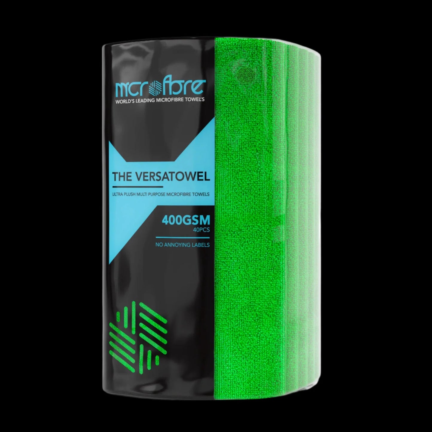 green mcrofbre cloths for car cleaning and car interior cleaning