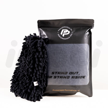 Performance PPL car wash pad, front facing with packaging car cleaning brush