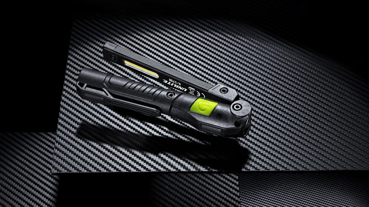 Unilite IL-175R rechargeable folding LED inspection light for paint correction and professional car detailing.