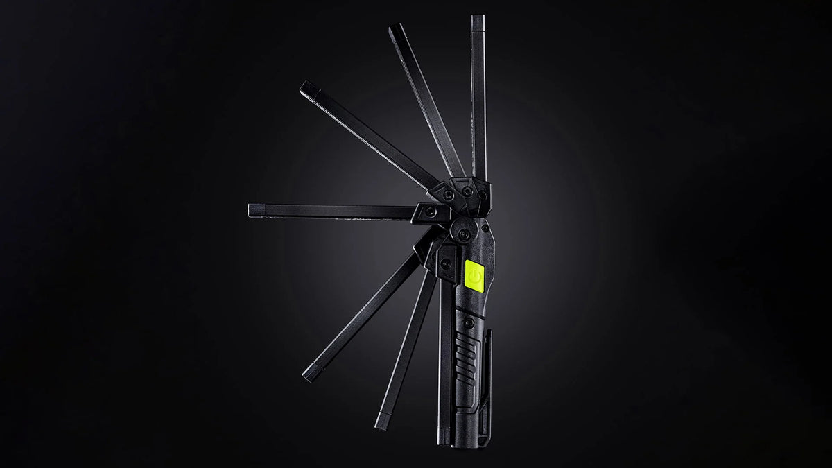 Unilite IL-175R rechargeable multi folding LED inspection light for paint correction and professional car detailing.