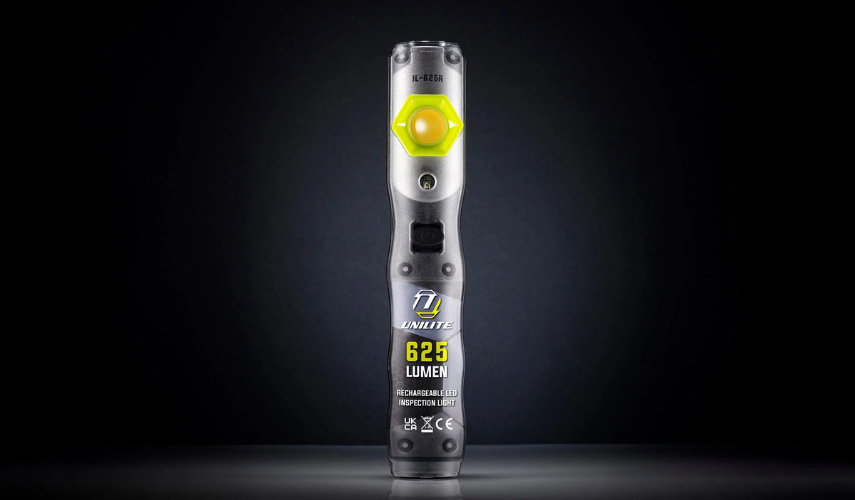 Unilite IL-625R rechargeable 625-lumen LED inspection light for car detailing, paint correction and colour matching