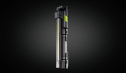 Unilite rechargeable LED inspection light for professional car paintwork inspection.